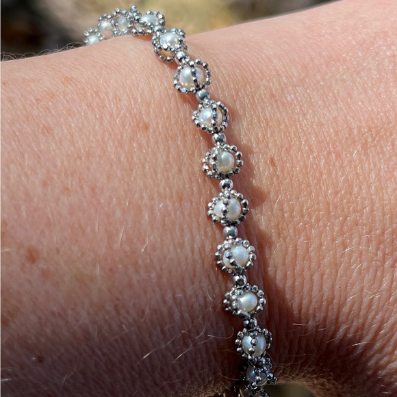Effy freshwater pearl and sterling bracelet NWOT - Picture 4 of 6